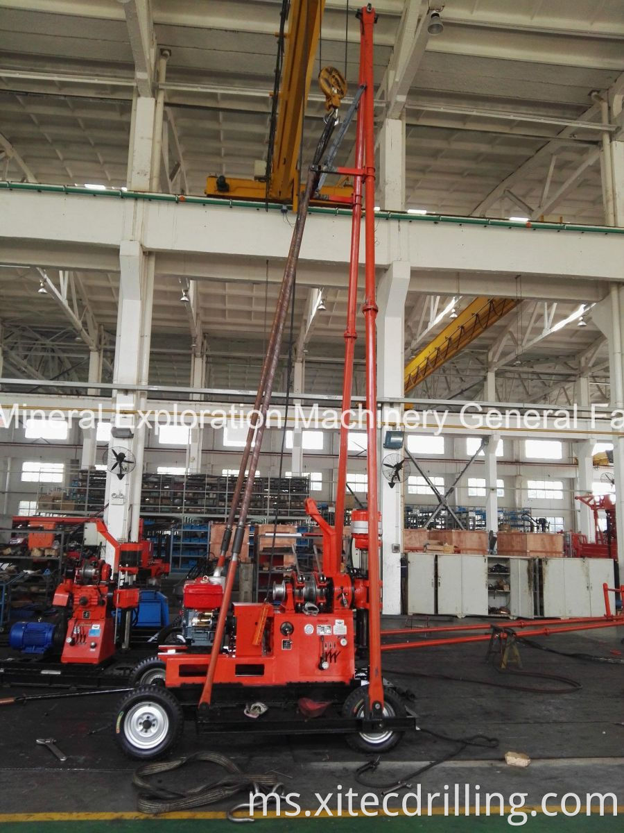 Gyq 200a Exploration Drilling Rig Soil Investigation Drilling Machine Hydraulic Chuck Light Weight 2